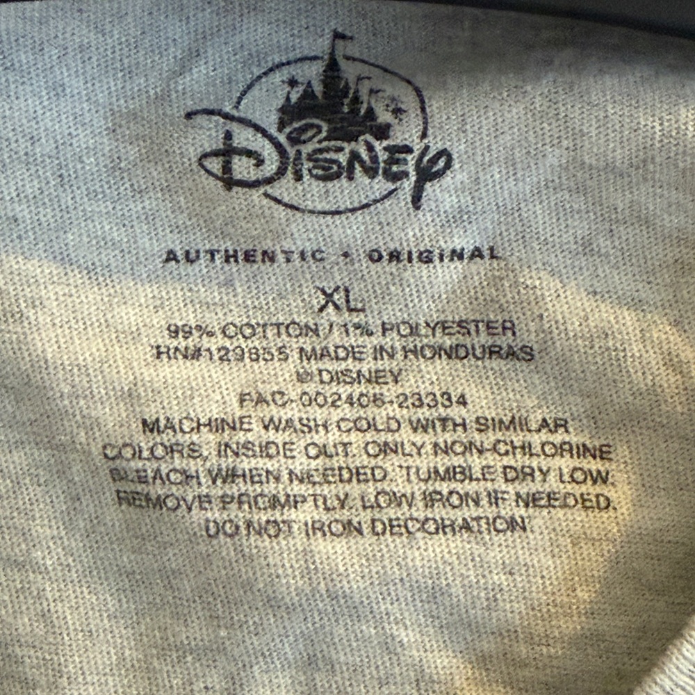 Disney Gray Tee with Peace and Love Design - Picture 3 of 3